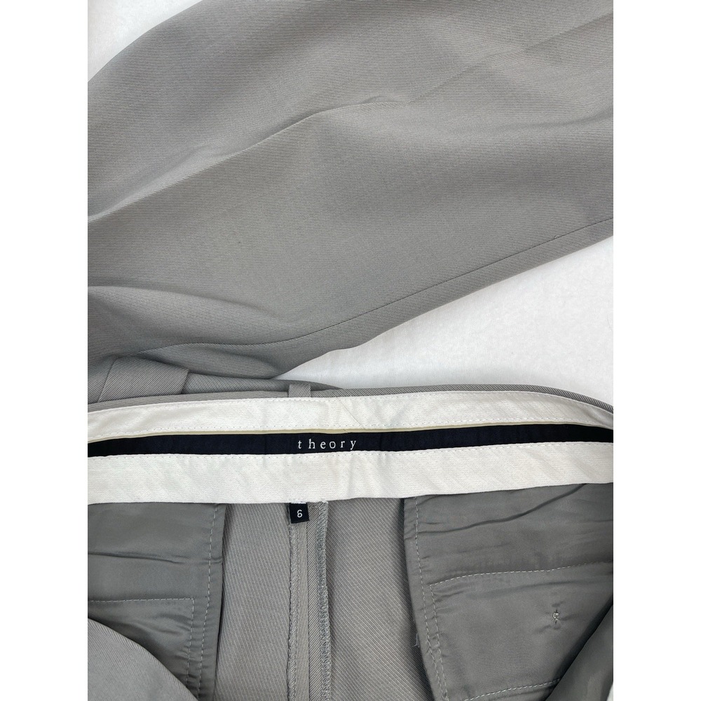 Theory Sage Virgin Wool Blend Straight Leg Professional Career Trouser Size 6 - Picture 2 of 10